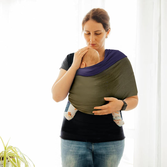 TKKOK Baby Wrap Carrier, Unisex Baby Carrier, Lightweight & Ultra Soft, Easy to Wear Baby Wrap, Perfect for Newborn Toddlers