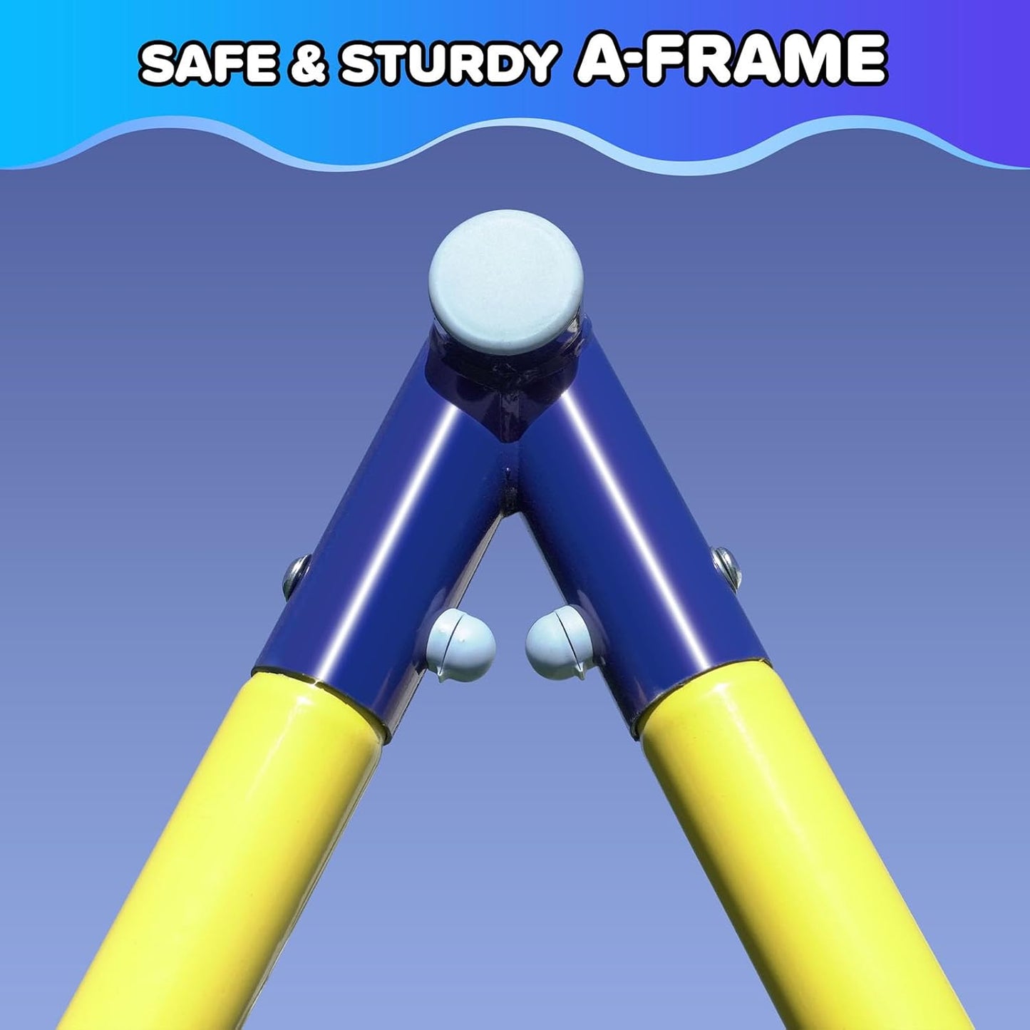 Sportspower Metal Play and Swing Set for Kids with Belt Sling Swing and Saucer Swing with Slide