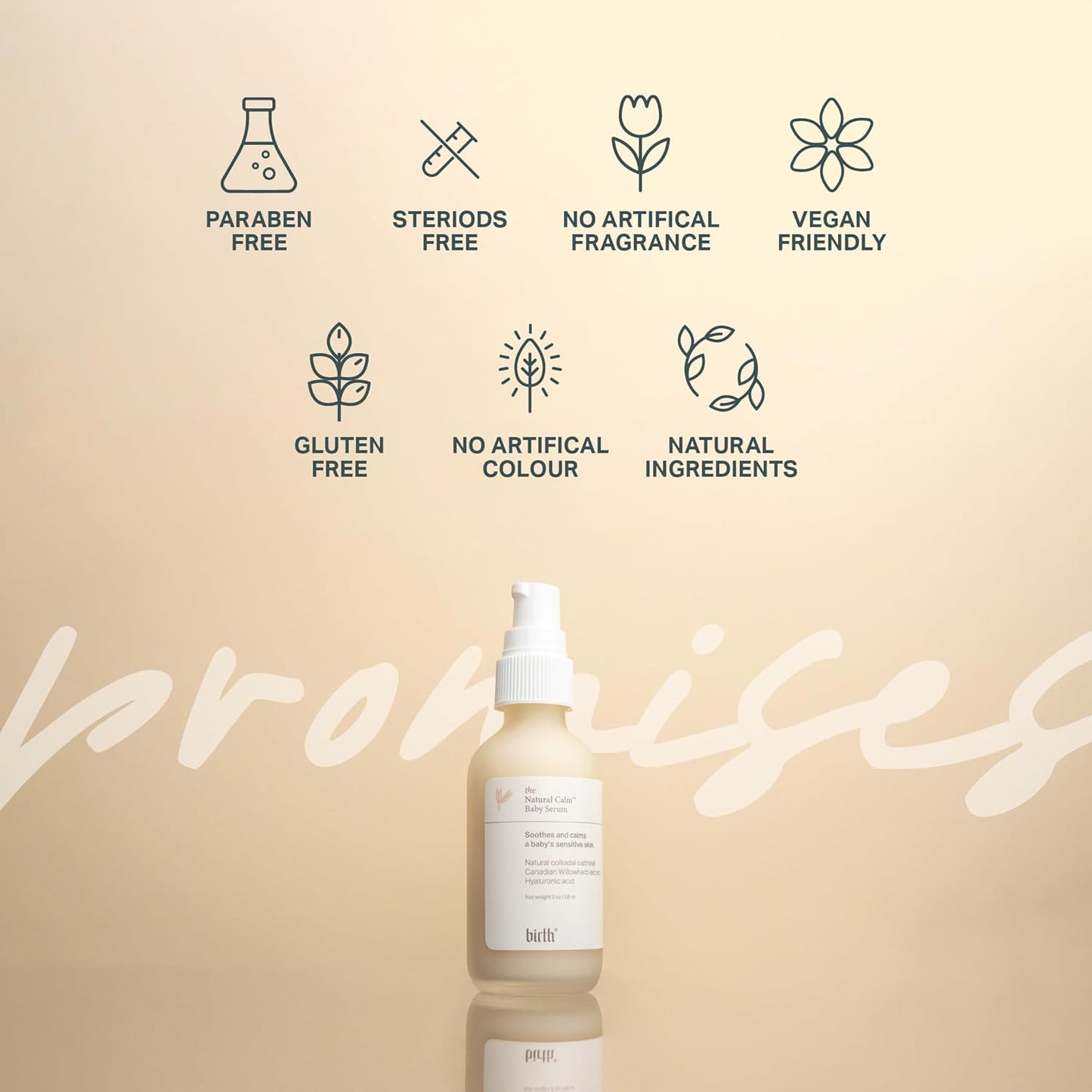 BIRTH SKINCARE Eczema Organic Baby Serum for Newborn and Infant, Redness Relief Moisturizer for Dry skin, Steroid Free 20z 59 ml Baby Ointment Body Serum for itchy Skin Relief, Made In Canada