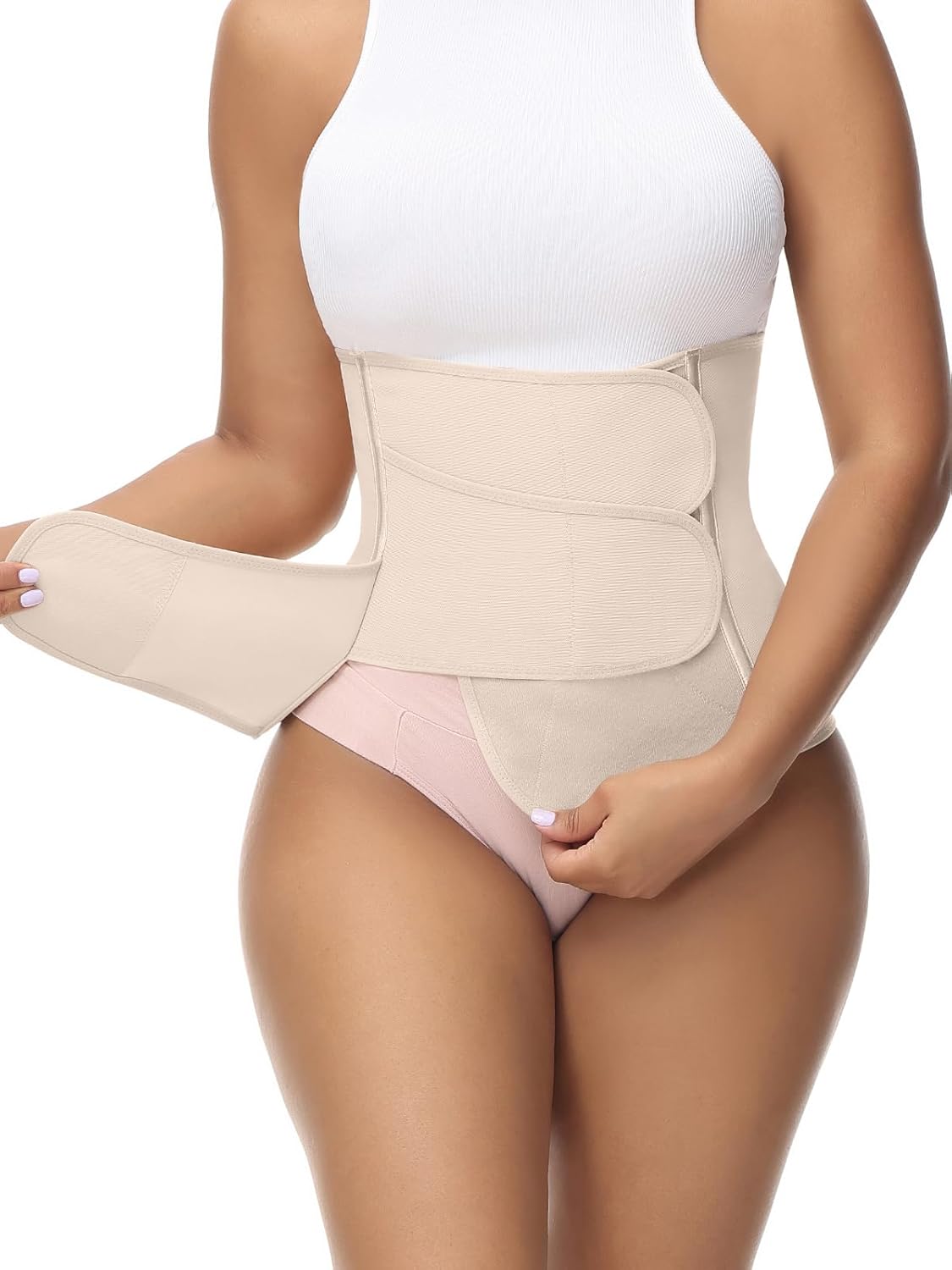 SHAPSHE Waist Trainer for Women Postpartum Recovery Wrap Waist Cincher Corset Shapewear Belly Band