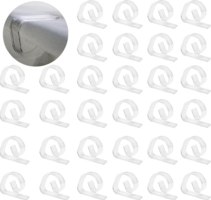 Clear Plastic Tablecloth Clips – Picnicking Accessory - Set of 72