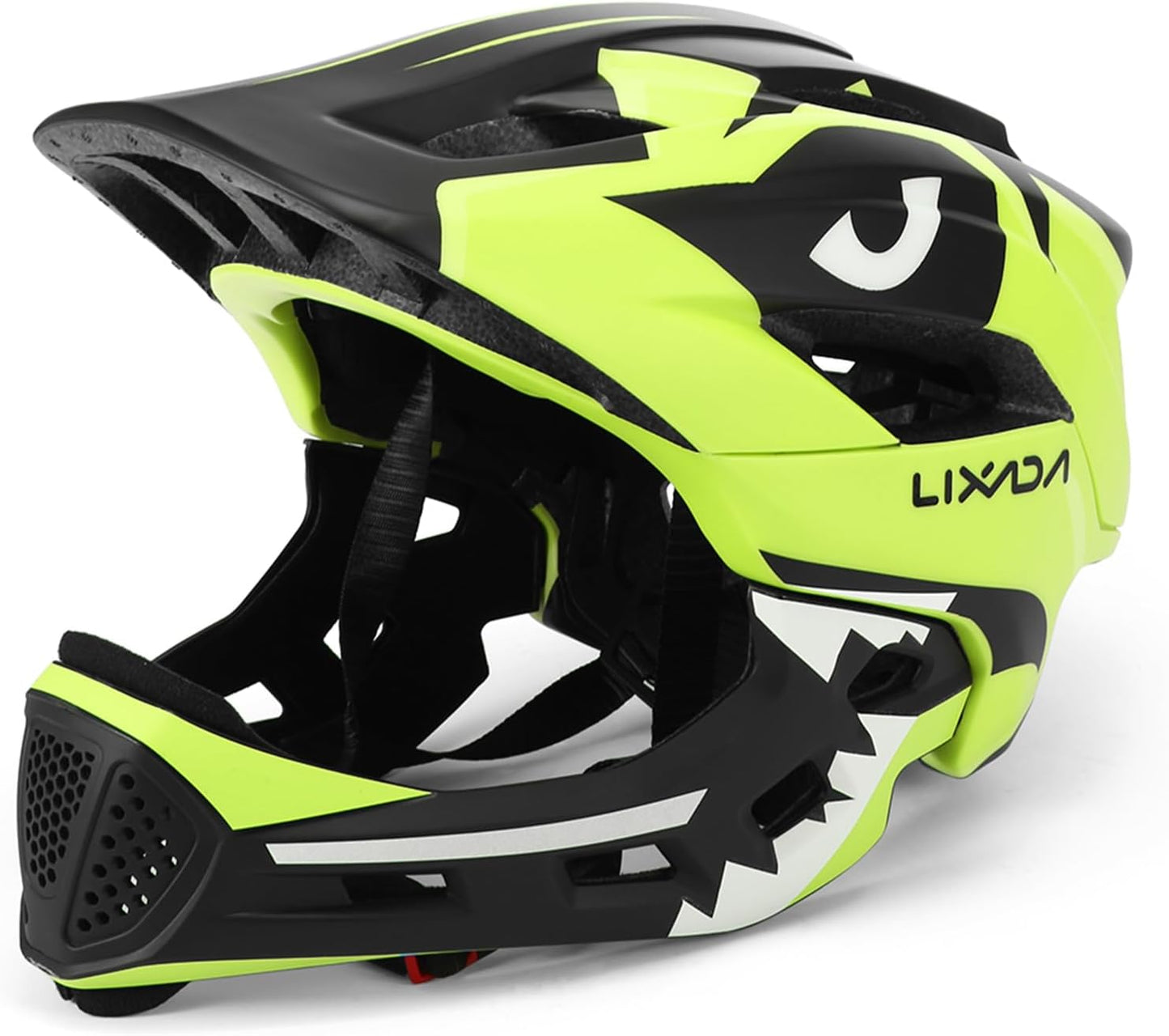 Lixada Kids Bike Helmet Adjustable Detachable Full Face Helmet for Cycling Helmet for Children Bicycle, Skateboard, Scooter, Protective Gear (20.5-22 Inches)