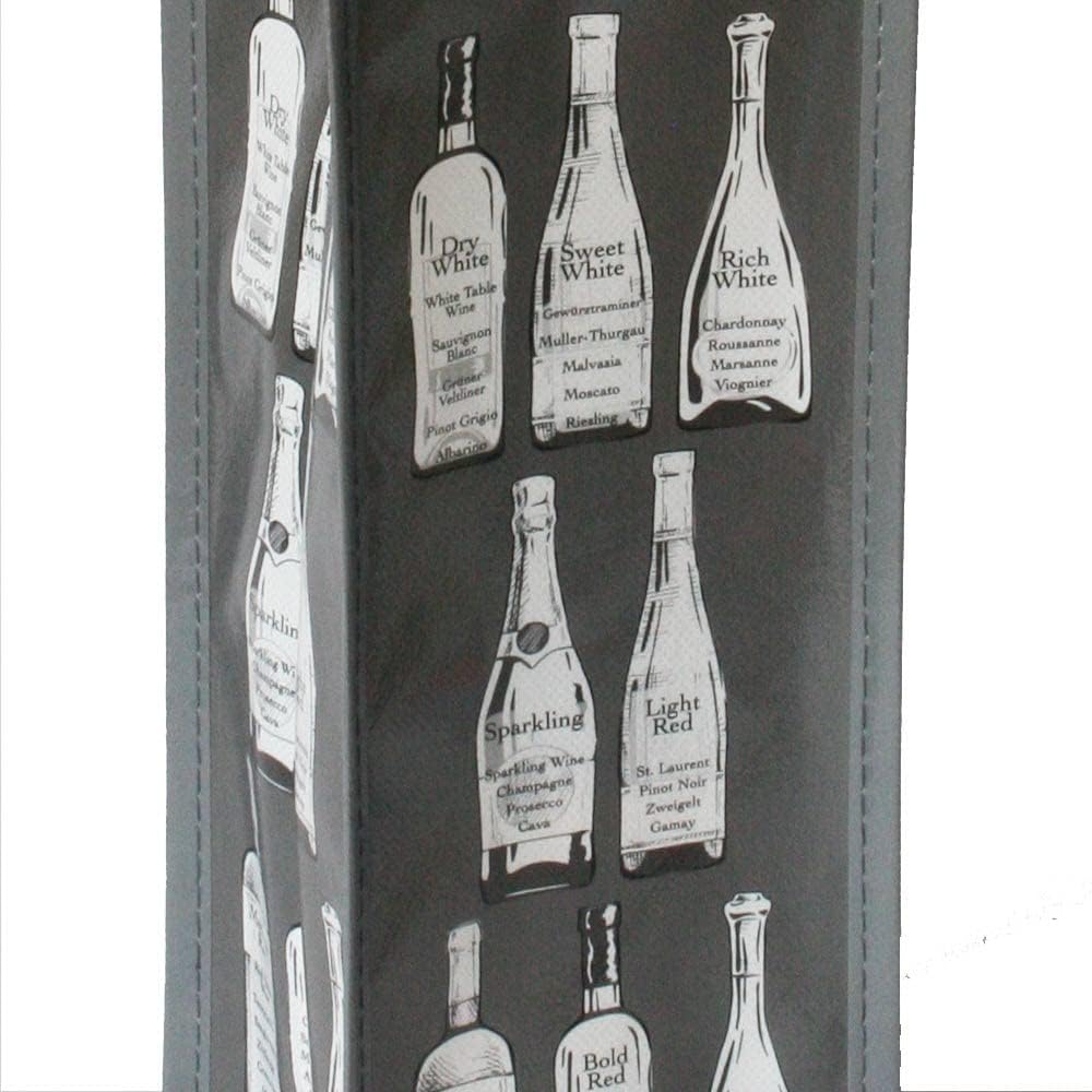 Set of 8: G.U.S. Eco-Friendly Wine Bags - Water Resistant, Reusable Wine Bags with Wide Sturdy Handles. Durable, Affordable. Uniquely Printed Designs