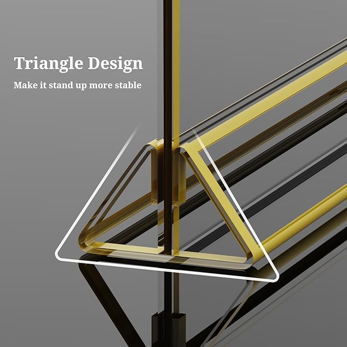 Clear Acrylic Sign Holder 11x 8.5 Horizontal Double Sided Gold Frame Flyer Holder for Wedding Table Number Menu Holder (6pcs)