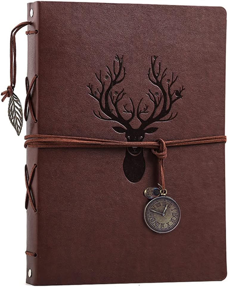 Photo Album 4x6 160 Photos, Leather Photo Albums with Writing Space With 30 Writing Paper, Travel Family Wedding Kids Graduation Ultrasound Baby Picture Album Scrapbook Photo Album