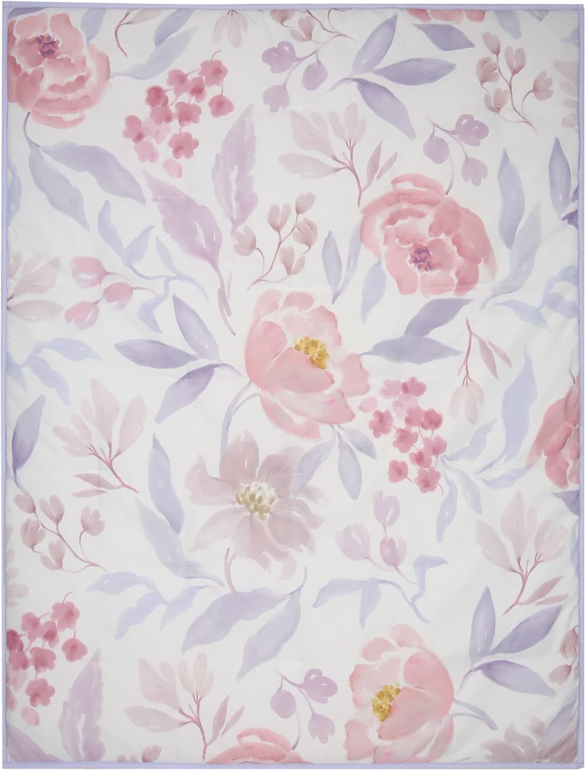 Bedtime Originals Lavender Floral 3-Piece Baby Crib Bedding Set - Pink/Purple