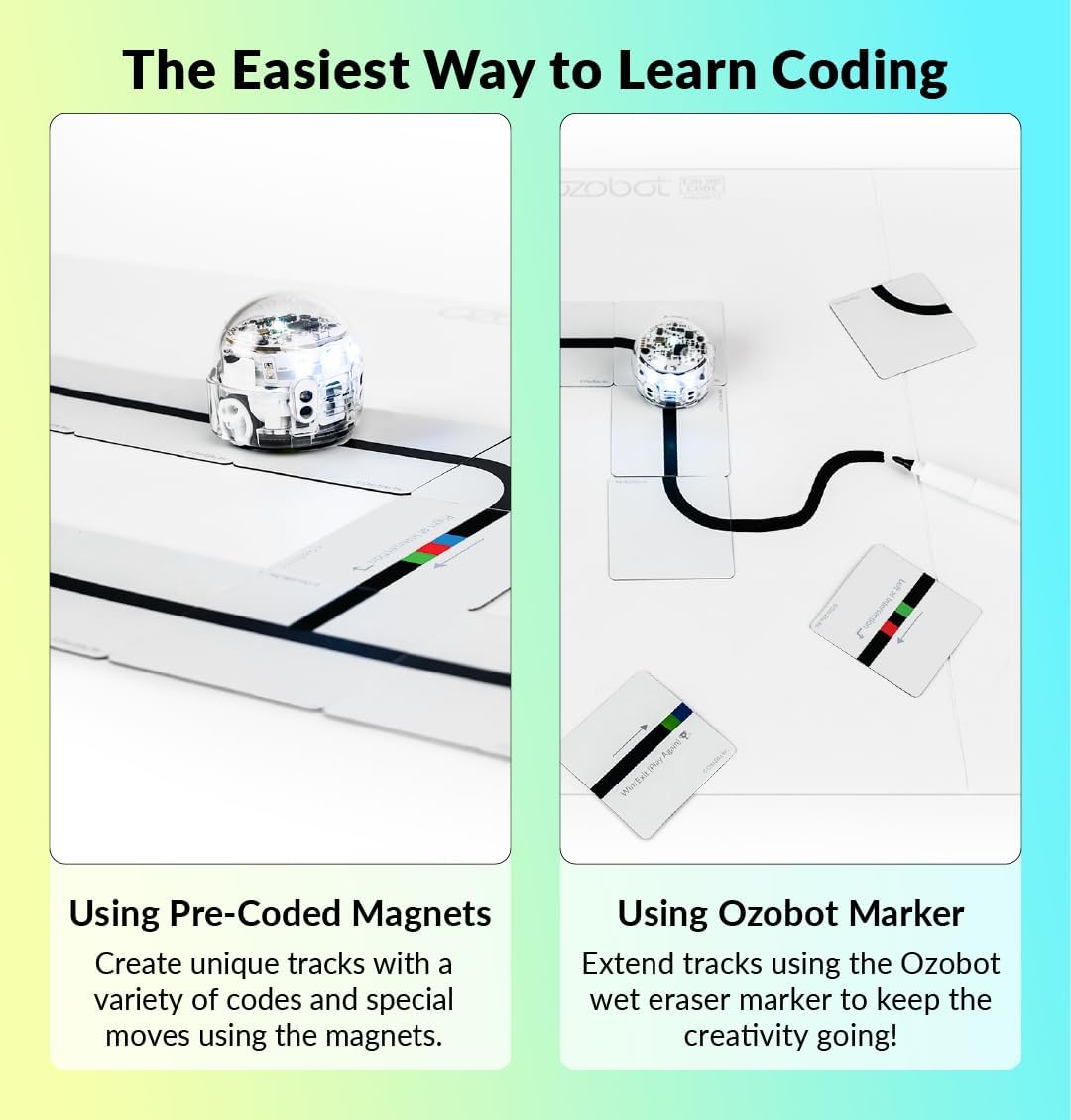 Color Code Magnets Base Kit: Interactive Coding Learning Tool for Kids Ages 5+, Enhances Logic & Problem-Solving Skills, Classroom Education, 36 Tiles, Evo Required Not Included