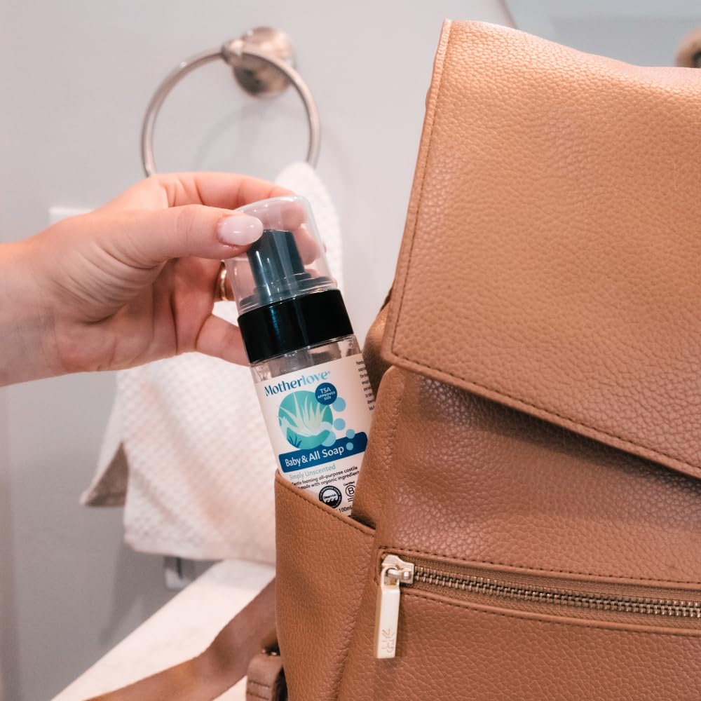 Motherlove Baby & All Soap (Variety Pack, 3.4oz) Travel Size Gentle Foaming All-Purpose Castile Soap Made with Organic Ingredients