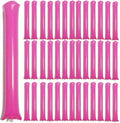40pcs Round headTeam Spirit Boom Sticks Thunder Sticks Cheering Sticks Team Spirit Plastic Cheerleading Spirit Stick Clapper Inflatable Noise Maker Sports Supply (Pink)