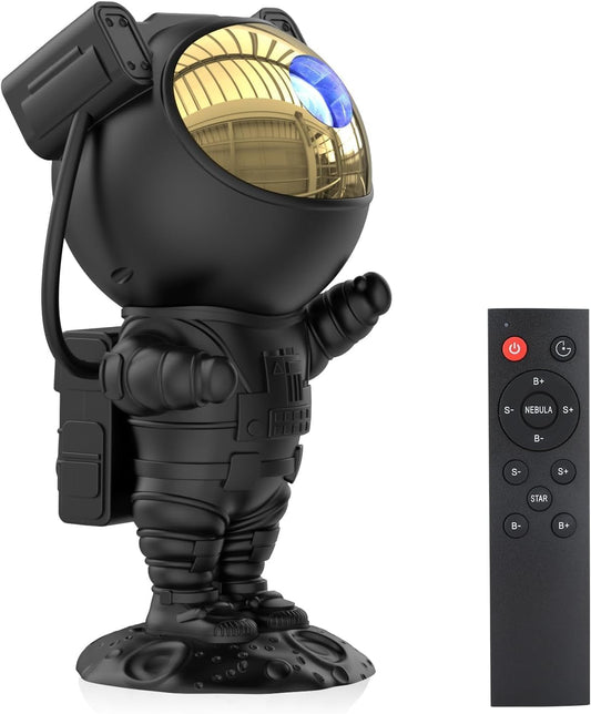 Astronaut Galaxy Projector Night Light,Star Projector Galaxy Light with Nebula,Starry Ceiling LED Lamp Space Buddy Projector with Timer and Remote for Bedroom,Kids Room Decor, Birthdays Gift(Black)