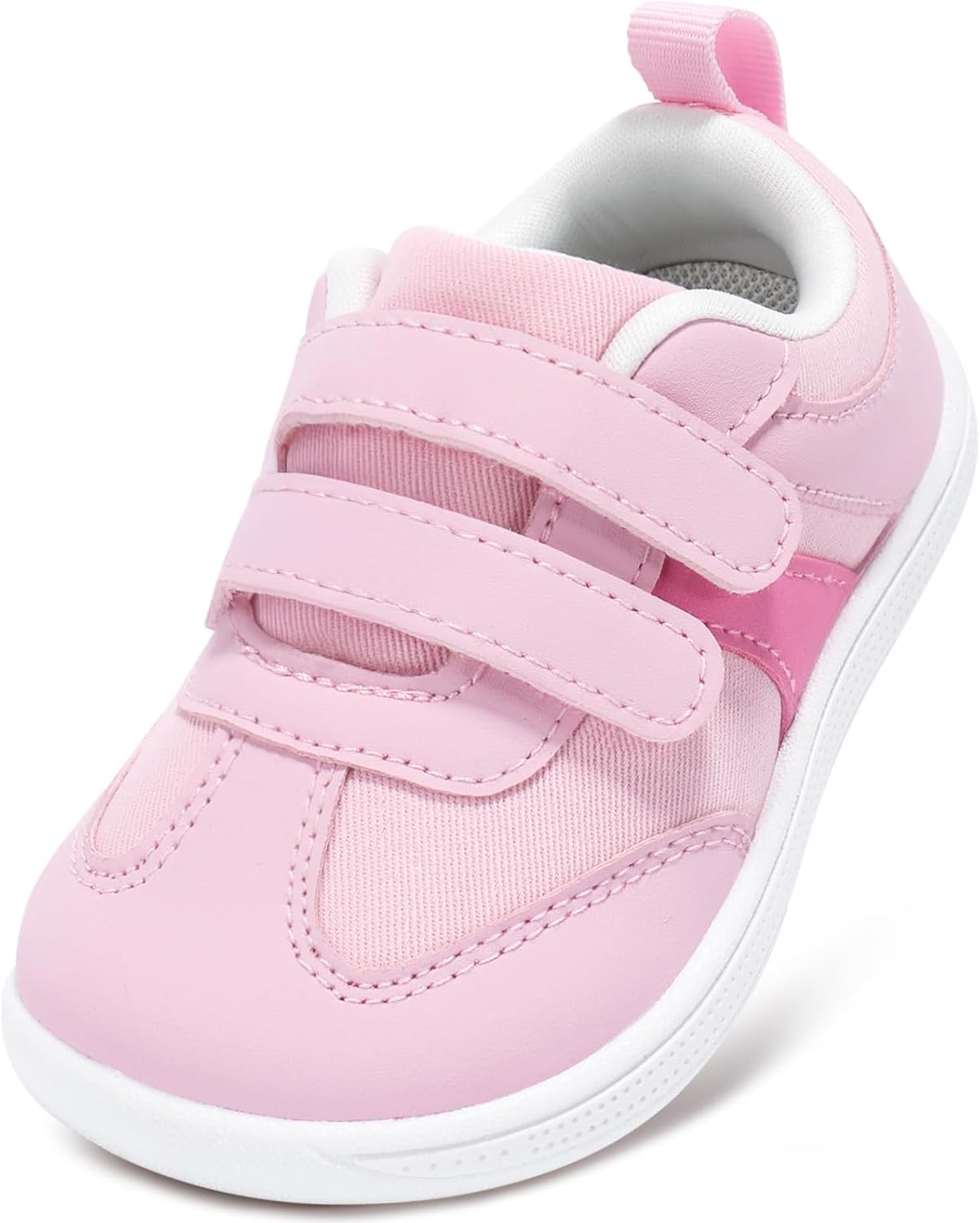 Toddler Wide Toe Box Barefoot Shoes Boys Girls Sneakers Zero Drop Kid Tennis Running Shoes Lightweight Non-Slip Comfortable Infant First Walking Shoe Outdoor Activities School