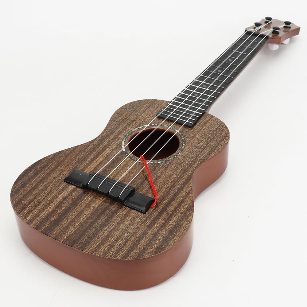 Raimy Kids Ukulele Guitar - 21inch 4 Strings Guitar Children Musical Instruments Educational Toys with Picks for Toddler Kids Boys Girls Beginner (Brown)