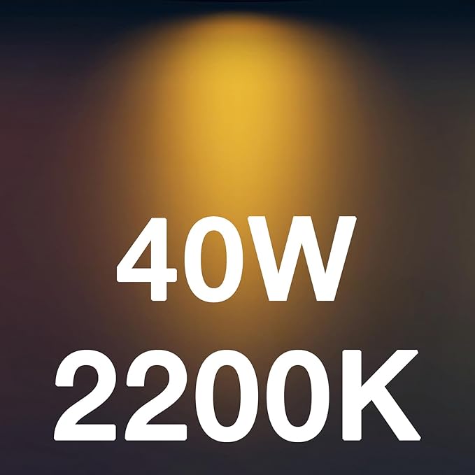 FLSNT Amber LED Candelabra Light Bulbs 40W Equivalent, B11 E12 LED Chandelier Bulbs, 2200K Warm White, Dimmable, 330LM, 48 Pack UL,CA65 Listed.