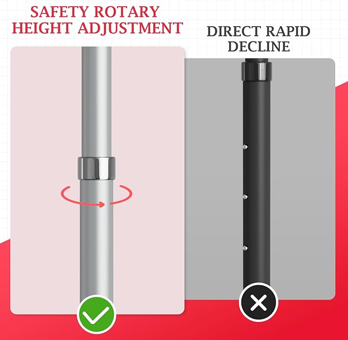 EMART 5.5ft-12ft Pipe and Drape Adjustable Upright for Backdrop Stand, Background & Curtain and Wedding Decor -1 Pack