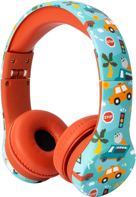 Snug Play+ Kids Headphones – Volume Limited 93dB for Safe Listening – Foldable, Durable Headphones for Toddlers, Boys & Girls – Tangle-Free Cord – Ideal for Travel, School, Tablets - Vroom