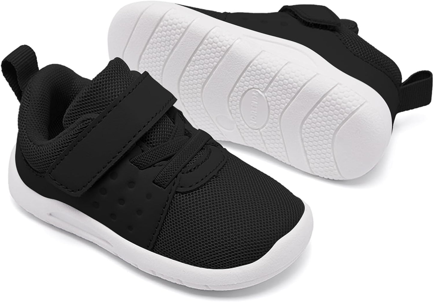 MORENDL Toddler Baby Shoes 0-4 Years Boy Girl Lightweight Breathable Non-Slip Sports Sneakers Running Walking Tennis Barefoot Shoes