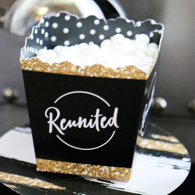 Big Dot of Happiness Reunited - Party Mini Favor Boxes - School Class Reunion Party Treat Candy Boxes - Set of 12