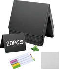 20 Pack Mini Chalkboard Signs,Food Labels for Party Buffet Weddings and Bakery Table Signs Small Chalkboard Sign Reusable Food Signs for Buffet Easy to Write On and Erase(4"x3")