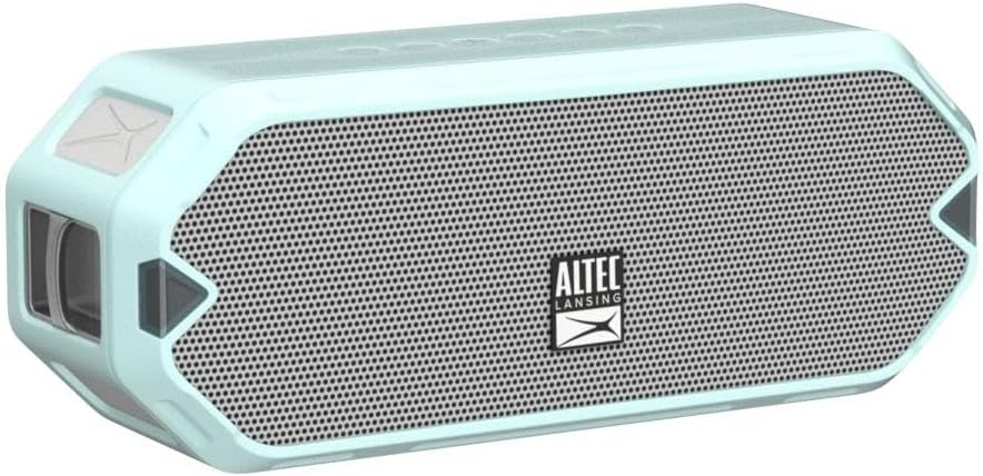 Altec Lansing - HydraJolt Wireless Bluetooth Speaker, Waterproof Portable Speakers with Built in Phone Charger and Lights, Everything Proof Outdoor, Shockproof, Snowproof, 16 Hours Playtime