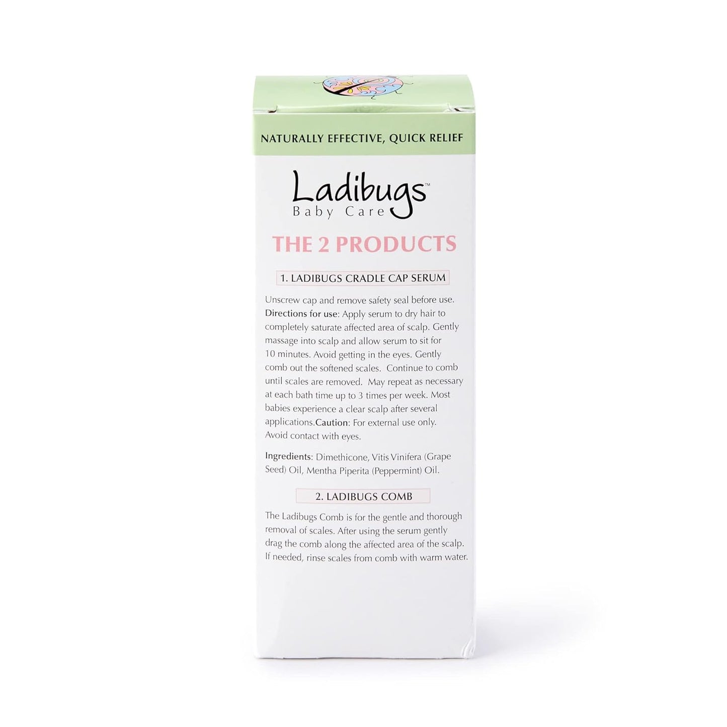 Cradle Cap Remedy Kit, 3oz | Includes Cradle Cap Serum & Fine-Toothed Comb | Effectively Removes Scales & Flakes | Soothes & Softens Scalp