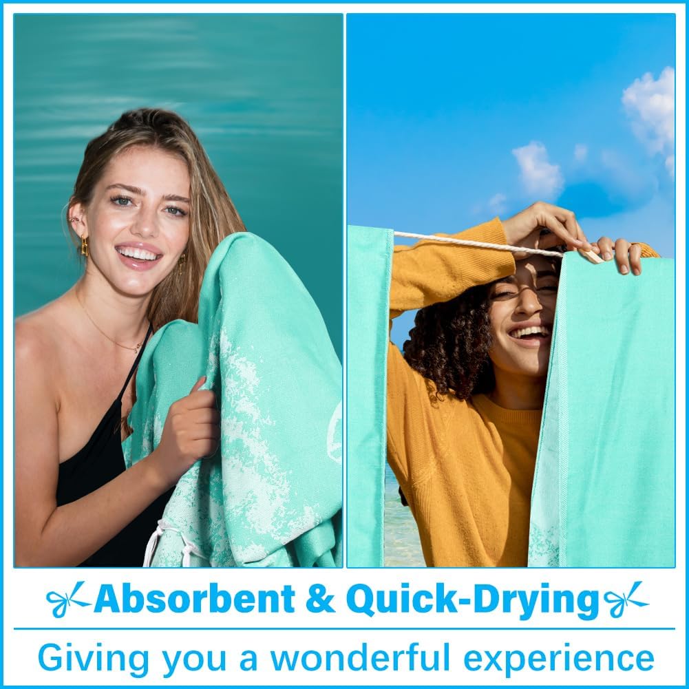 Oversized Turkish Beach Towel Blanket XXL Cotton Sandproof Towels Boho Woven Extra Large Big Sand Free Giant Throw Thick Blankets Huge Quilt XL Picnic Camping Necessities Cloud For Adult Gifts