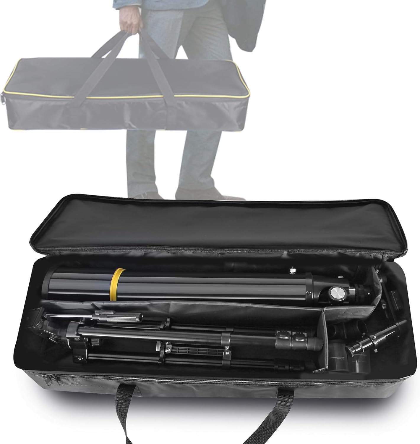 Telescopes for Adults Astronomy, 80mm Aperture 900mm Professional Refractor Telescope for Kids & Beginners, Compact and Portable Travel Telescopio with Carrying Bag