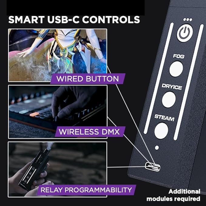 PMI SmokeNINJA PRO HAZER KIT - Portable Fog Machine with Bluetooth, 3rd Gen Haze Nozzle for Cinematic & Studio Use - Perfect for Cinematography, Photography, and Events (PRO HAZER KIT)