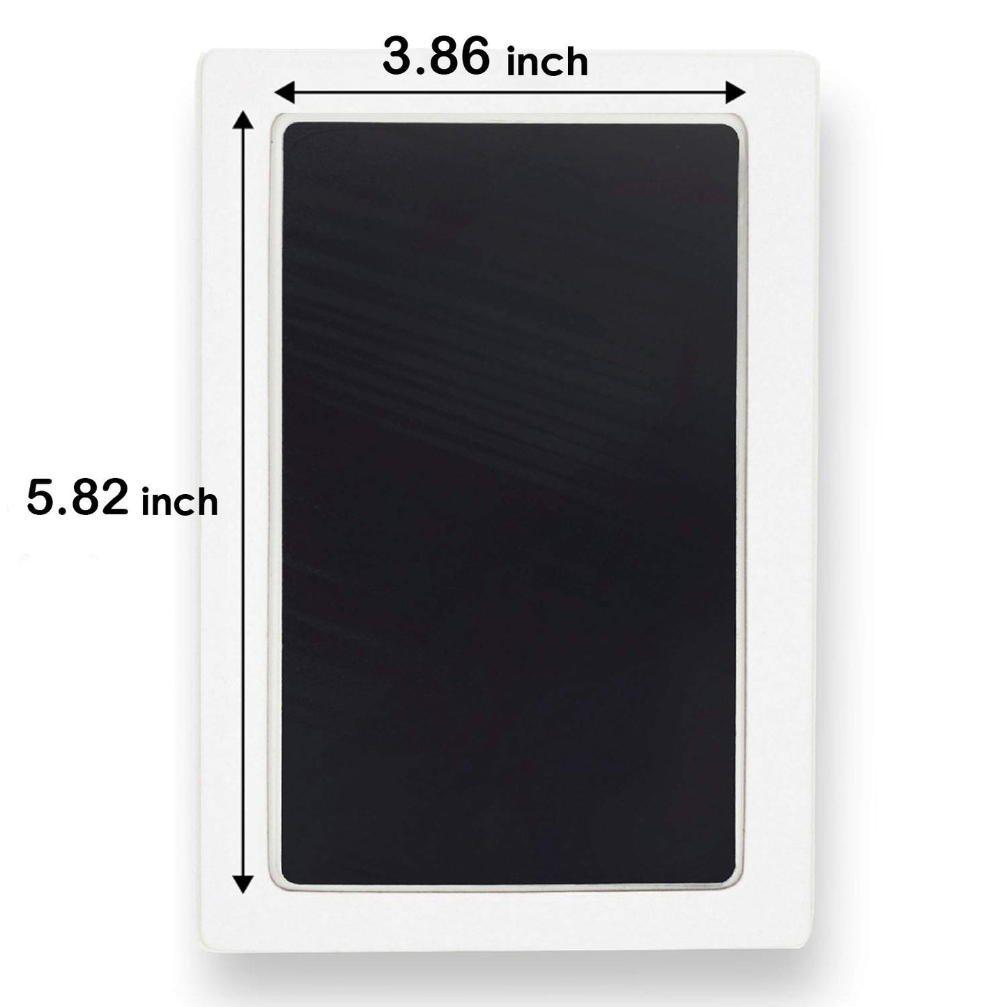 Extra Large Clean Touch Ink Pad for Baby Handprints and Footprints – Inkless Infant Hand & Foot Stamp – Safe for Babies, Doesn’t Touch Skin – Perfect Family Memory or Gift by Tiny Gifts, Black