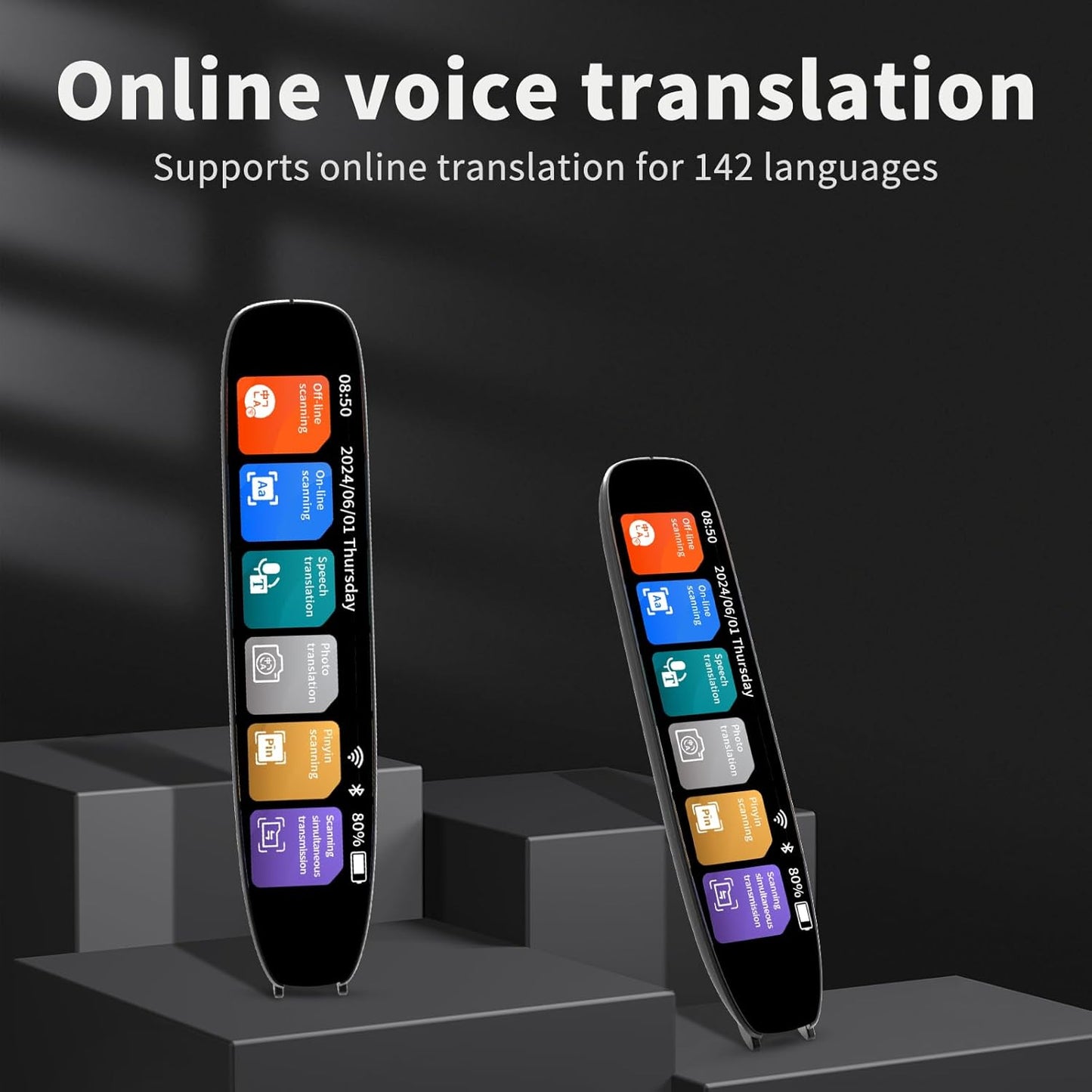 Translation Pen,Translator Pen for Dyslexia,142 Language Scan Reading Pen,Online/Offline/Text to Speech/Photo traductor Pen,Language Learners,Travel, Business People ﻿Pen Scanner