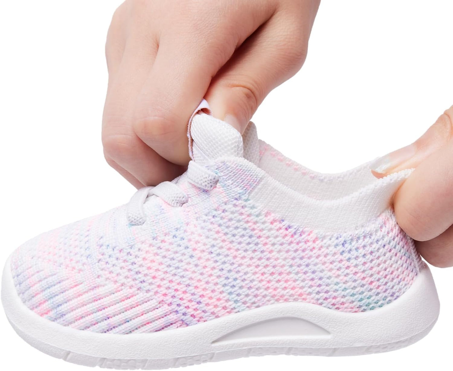 MORENDL Toddler Shoes Baby Walking Sock Shoes Infant Sneakers 0-4 Years Boy Girl Barefoot Tennis Shoe Non-Slip Brethable