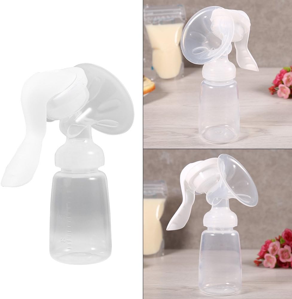 Silicone Breastfeeding 150ML Nursing Bottle Strong Suction Simple Design Manual Breast Pump