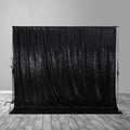 Juya Delight Black Sequin Backdrop, 8FTx8FT NO See-Through Photobooth Backdrop Curtains for Birthday, Party, Wedding Decoration