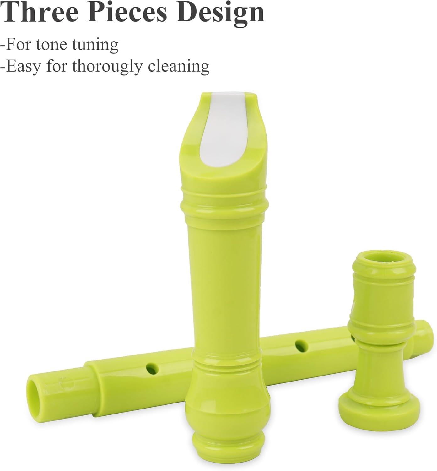 LIZIMANDU Recorder Instrument for Beginner Kids Adults,8-Hole Soprano Descant Recorder Music Flute with with Cleaning Rod & Leather Case For School Student Home Entertainment(2-Orange Flower)