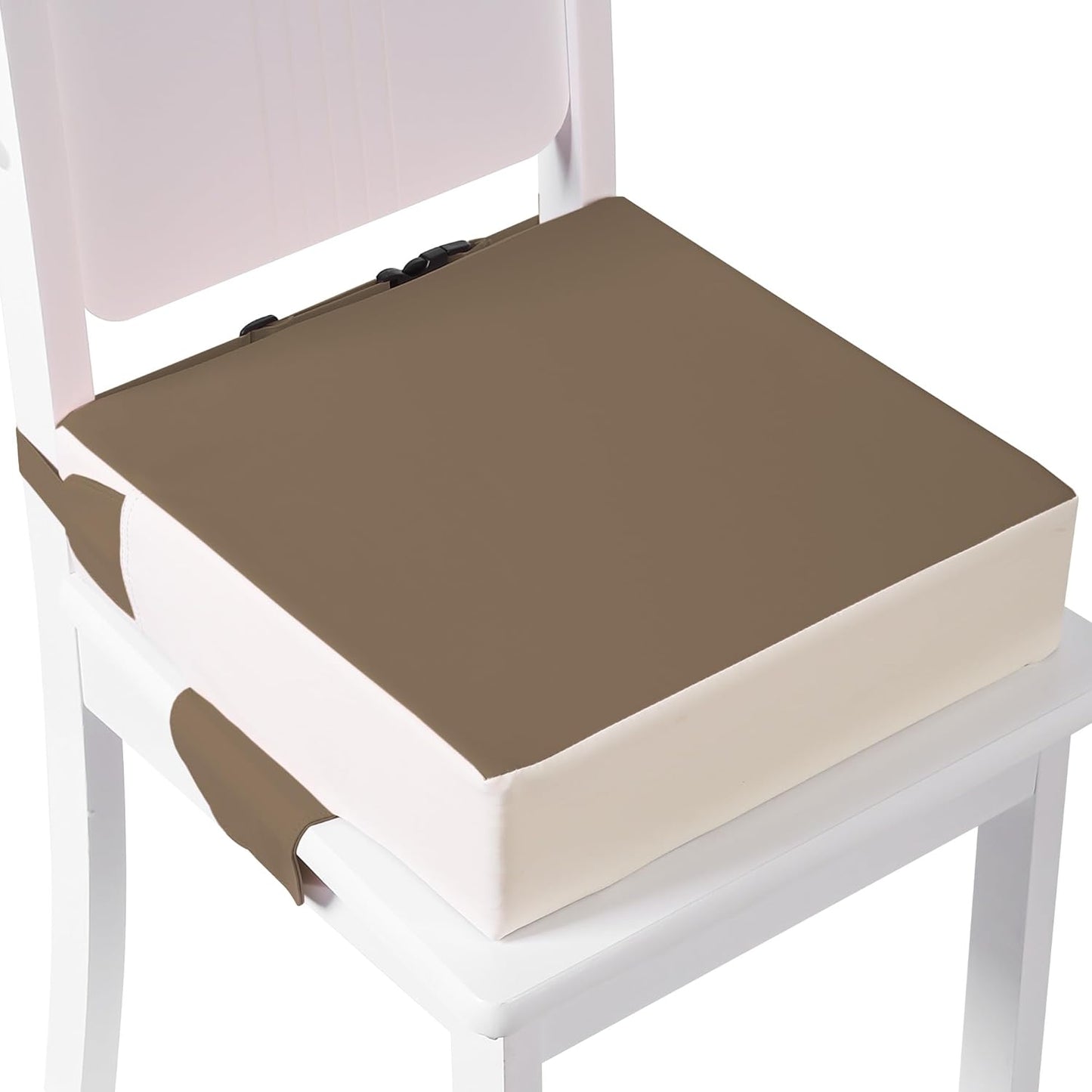 Booster Seat for Kitchen Chair with Adjustable Straps, Toddler Booster Seats for Dining Table Portable for Travel Camping Eating, Booster Cushion for Table for Baby Child Infant Kid Boy Girl