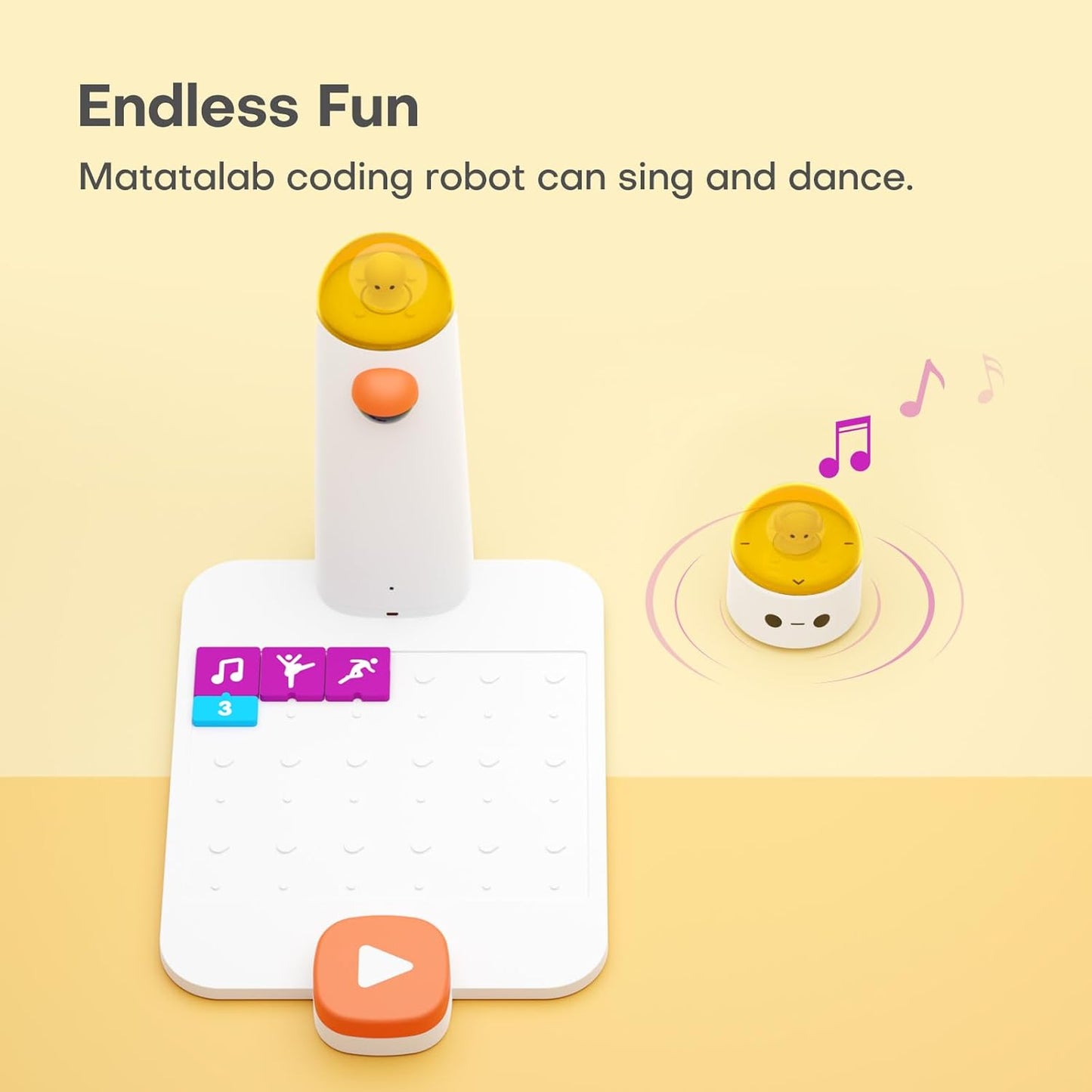 Coding Robot Set for Kids Ages 4+, STEM Robotics for Toddles to Learn Early Programming, Educational Toy for Homeschool & Classroom Ages 4-10