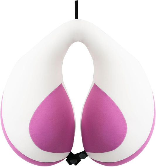 MOOB Travel Pillow for Kids, Traveling Gifts for Toddler & Children U-Shape Car Seat Head Travel Neck Pillow, Neck Pillow for Car Headrest Purple