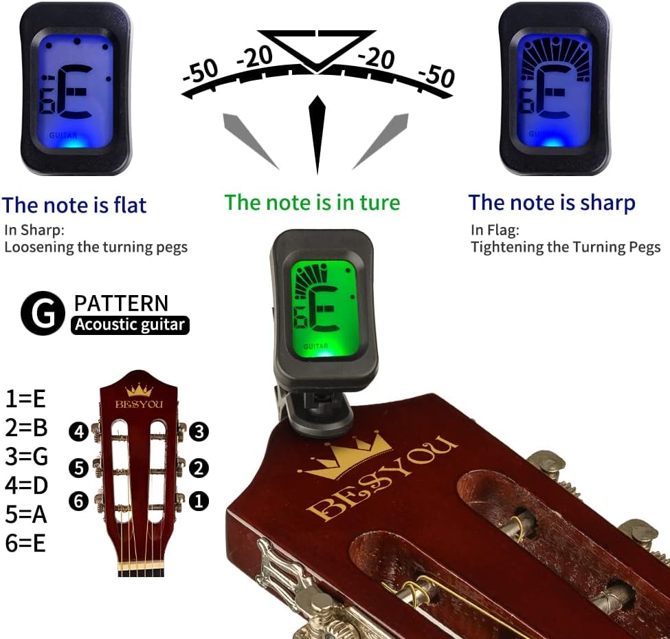 30in Beginner Kids Acoustic Guitar Basic Starter Kit Tuner Capo Strings Winders Strap Picks Student Youth Toddler Guitar Pickguard with Gig Bag Orange