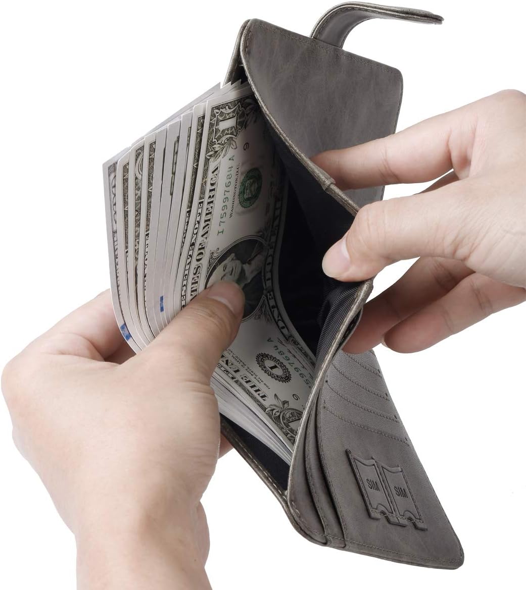 Passport Holder Cover Wallet RFID Blocking Leather Card Case Travel Accessories for Women Men (#Grey)