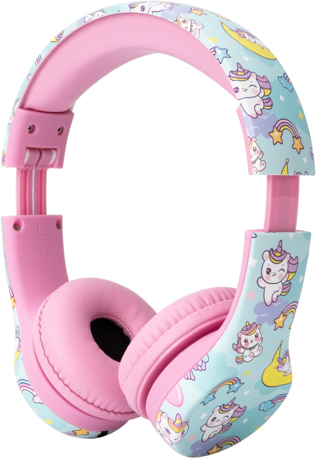 Snug Play+ Kids Headphones – Volume Limited 93dB for Safe Listening – Foldable, Durable Headphones for Toddlers, Boys & Girls – Tangle-Free Cord – Ideal for Travel, School, Tablets - Unicorns