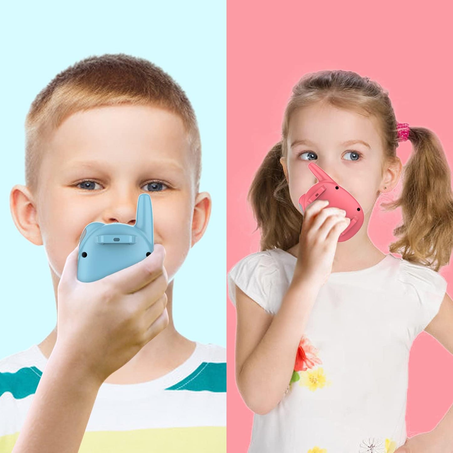 Qniglo Walkie Talkies for Kids Rechargeable, Christmas Birthday Gifts for Boys Girls Age 3-12, Kids Walkie Talkies with FM Radio for Adventure Game Camping Toys for 5 6 7 8 9 10 Year Old Teens Boy