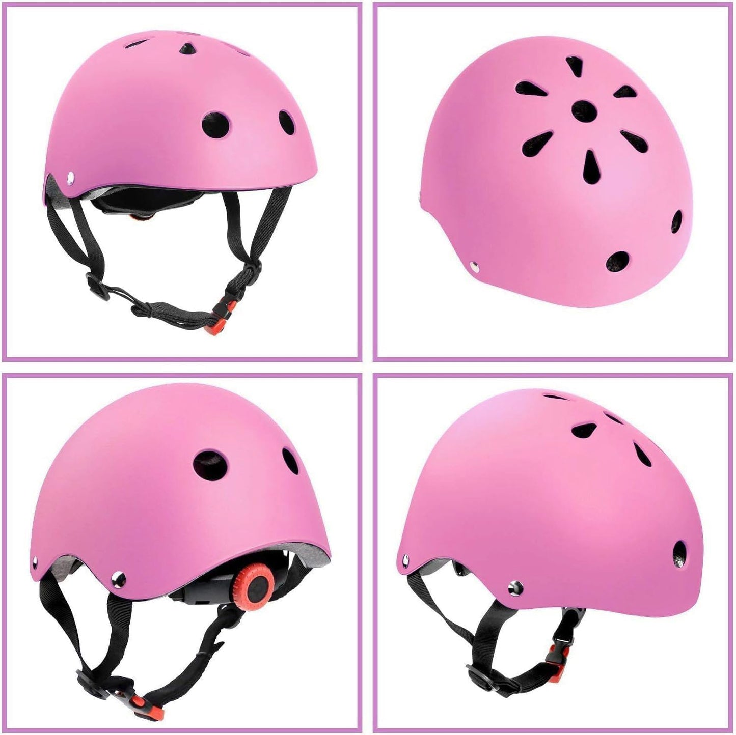 Color Gradient Adjustable Kids Bike Helmet Toddler Helmets for 3-5-8-14 Years Kids Girls Boys Youth Bicycle Helmet for Scooter Balance Bike Roller Skating Skateboard