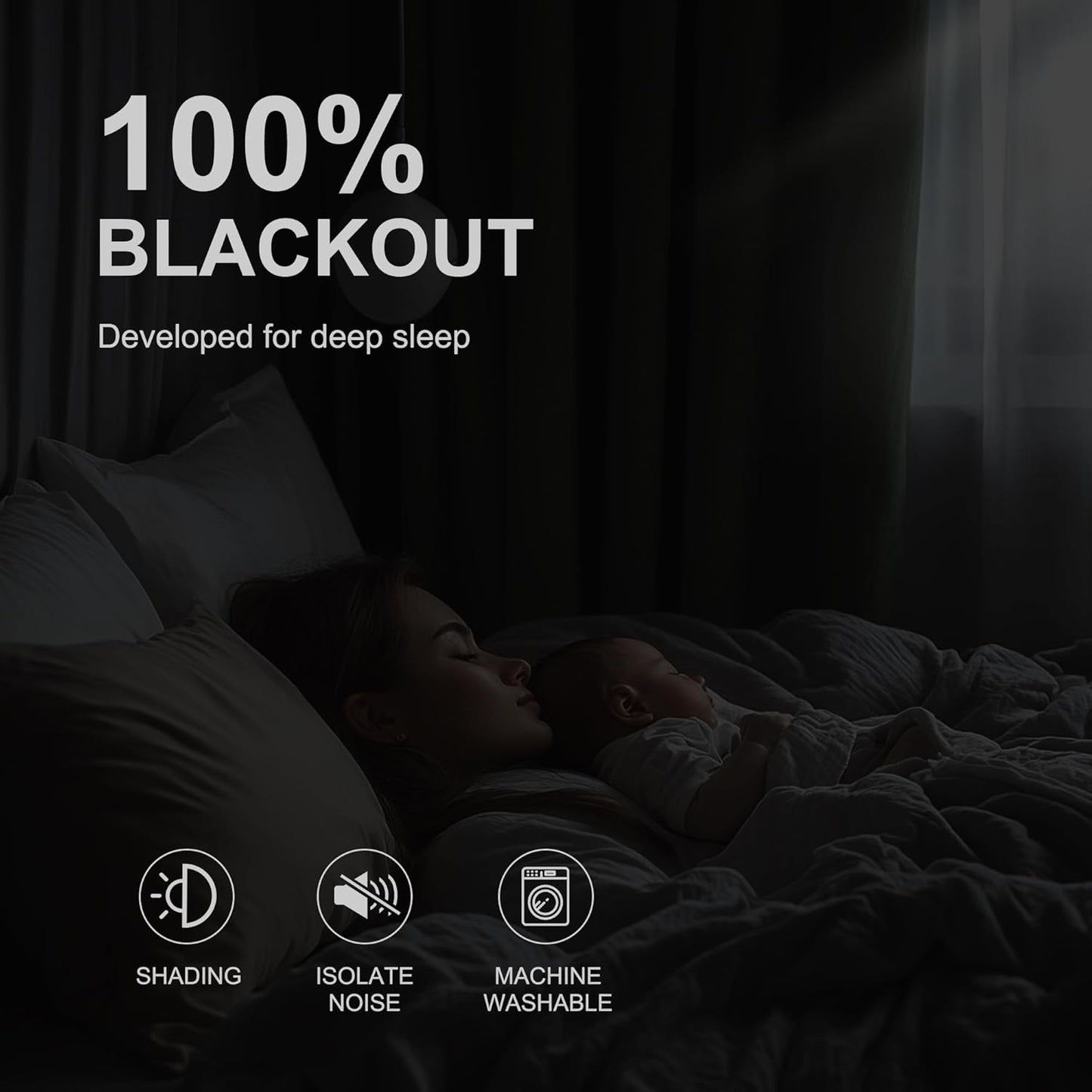 NICETOWN Room Darkening Plylux Curtains 95" Long for Farmhouse Home Decor, Thermal Insulated Window Treatment Privacy Drapes for Bedroom Guest Living Room(52" Wide, Set of 2, Dark Mallard)