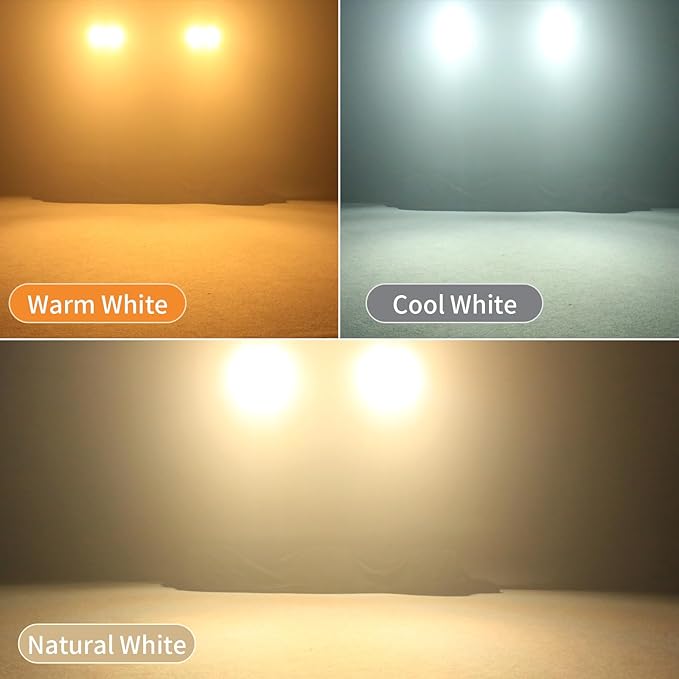 Stage Lights, 4X100W COB Spotlight LED Par Can Retro Lights, 2 in 1 Cool White & Warm White DMX512 Sound Activated Blinder Uplights for Events Parties Wedding Church Concert Studio Show Dance - 2Packs