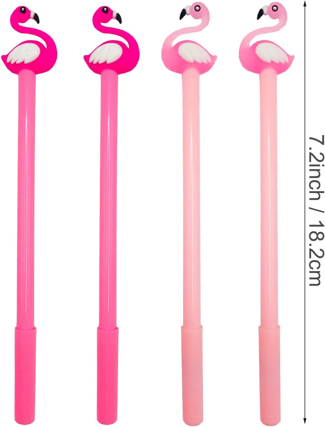 20 Pcs Cute Flamingo Gel Ink Pens - 0.5 mm Black Ink, Fun Kawaii Animal Pens for Kids, School, Office, Home Supplies & Party Favors