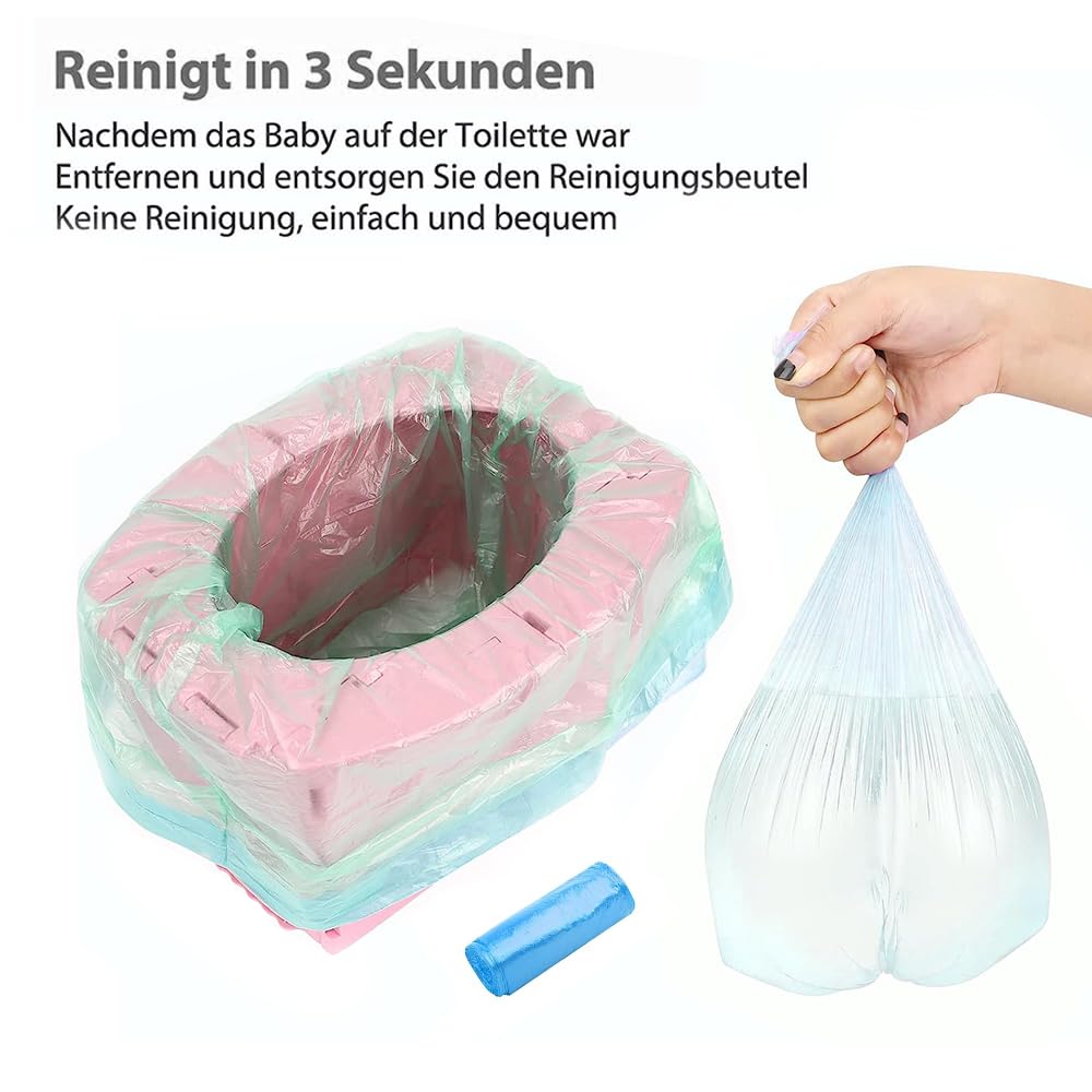 SunnySmile Travel Potty for Car，Travel Potty for Kids，Portable Potty for Toddler，Apply to Camping, Tourism, Outdoor, Indoor