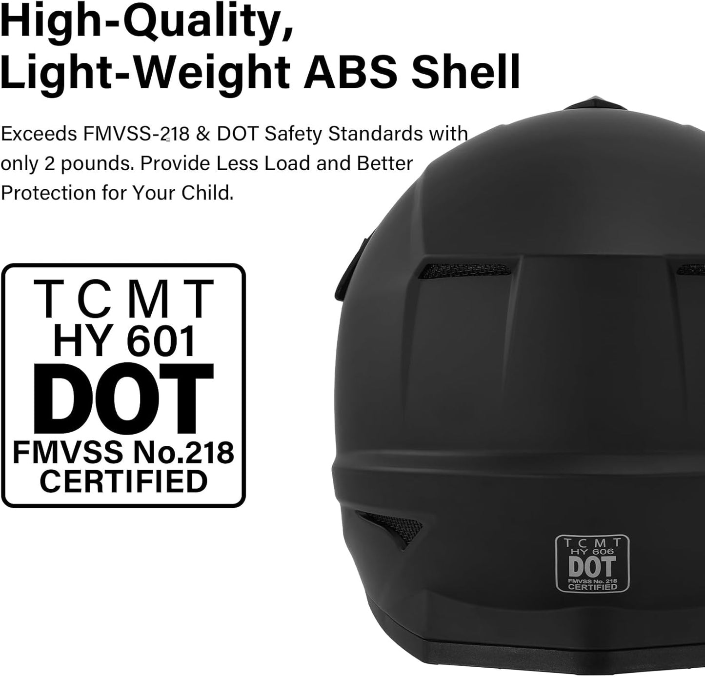 TCMT Dot Youth & Kids Motorcycle Off-Road Helmet Full Face Motocross Street Dirt Bike Mountain Bike BMX MX ATV Helmet+Goggles+Gloves New