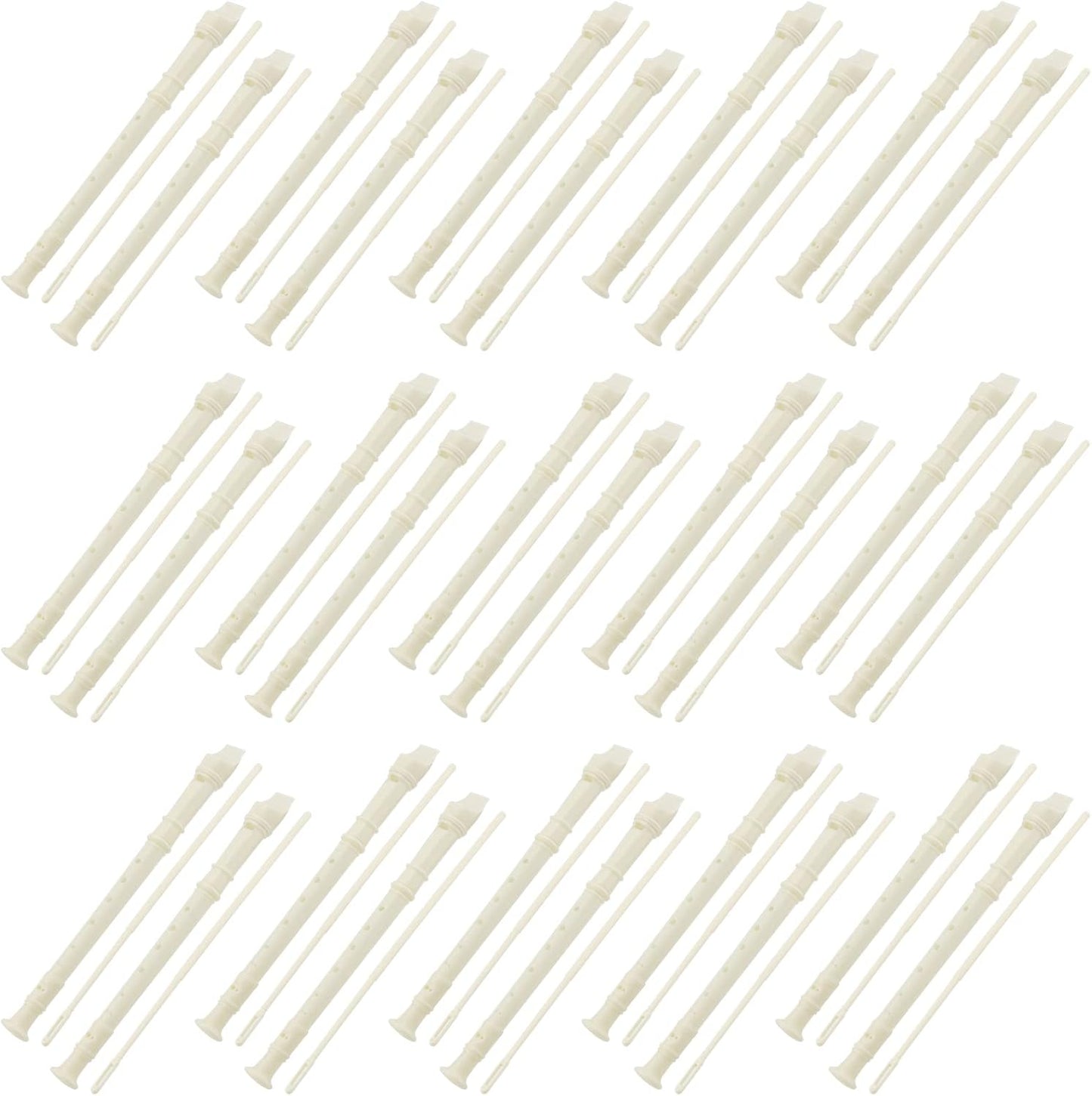 KEILEOHO 30 PCS 8 Holes Recorder Instrument, Descant Soprano Recorder German Style, Recorder Musical Instruments with Cleaning Rod for Beginner
