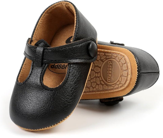 Baby Shoes Mary Jane Flats Non Slip Soft Sole Infant Toddler Sneakers First Walkers Party Christmas Dress Shoes
