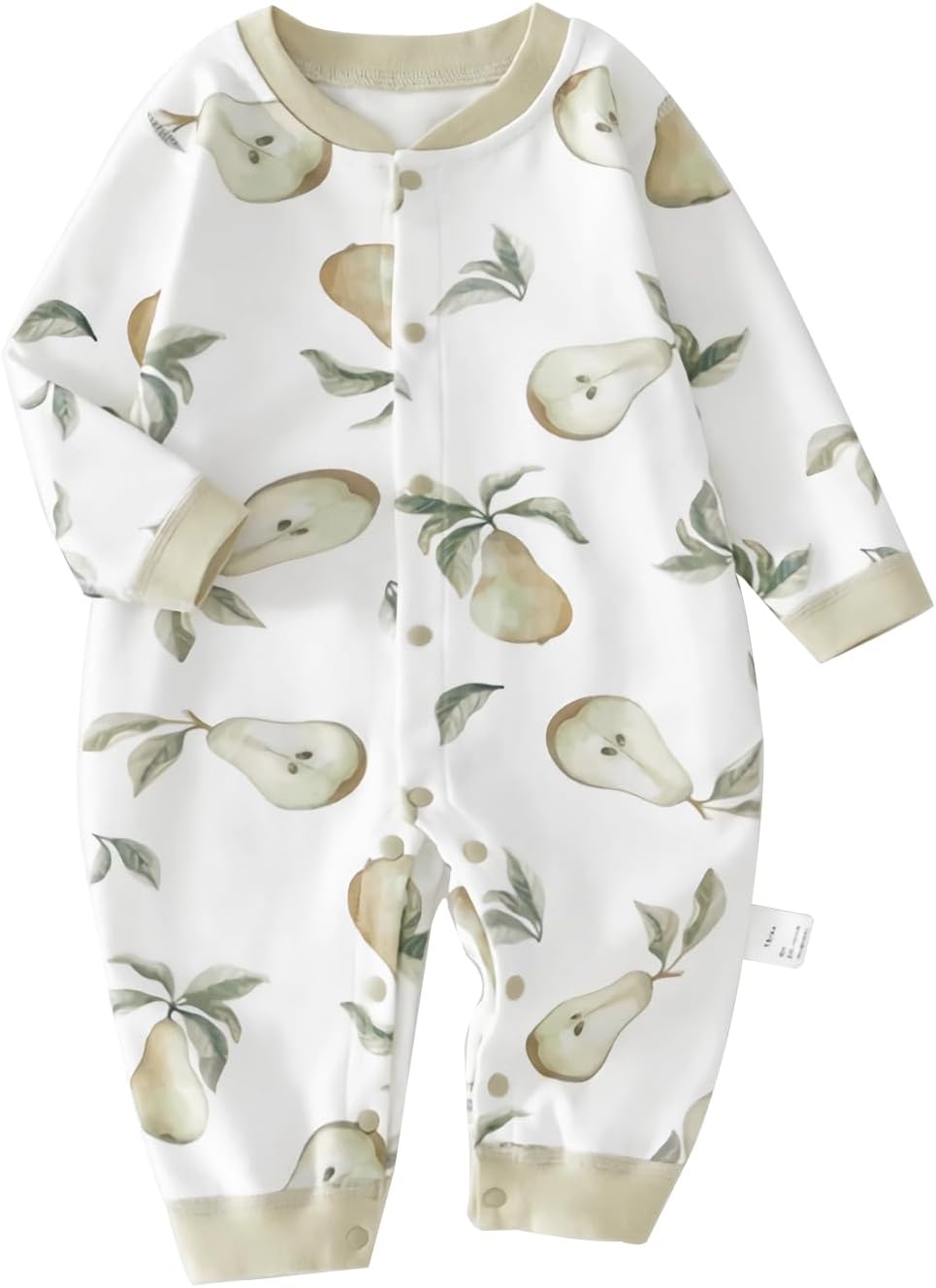 100% Organic Cotton Soft 3-24 Months Baby Romper Jumpsuits for Boys and Girls Unisex Long Sleeve