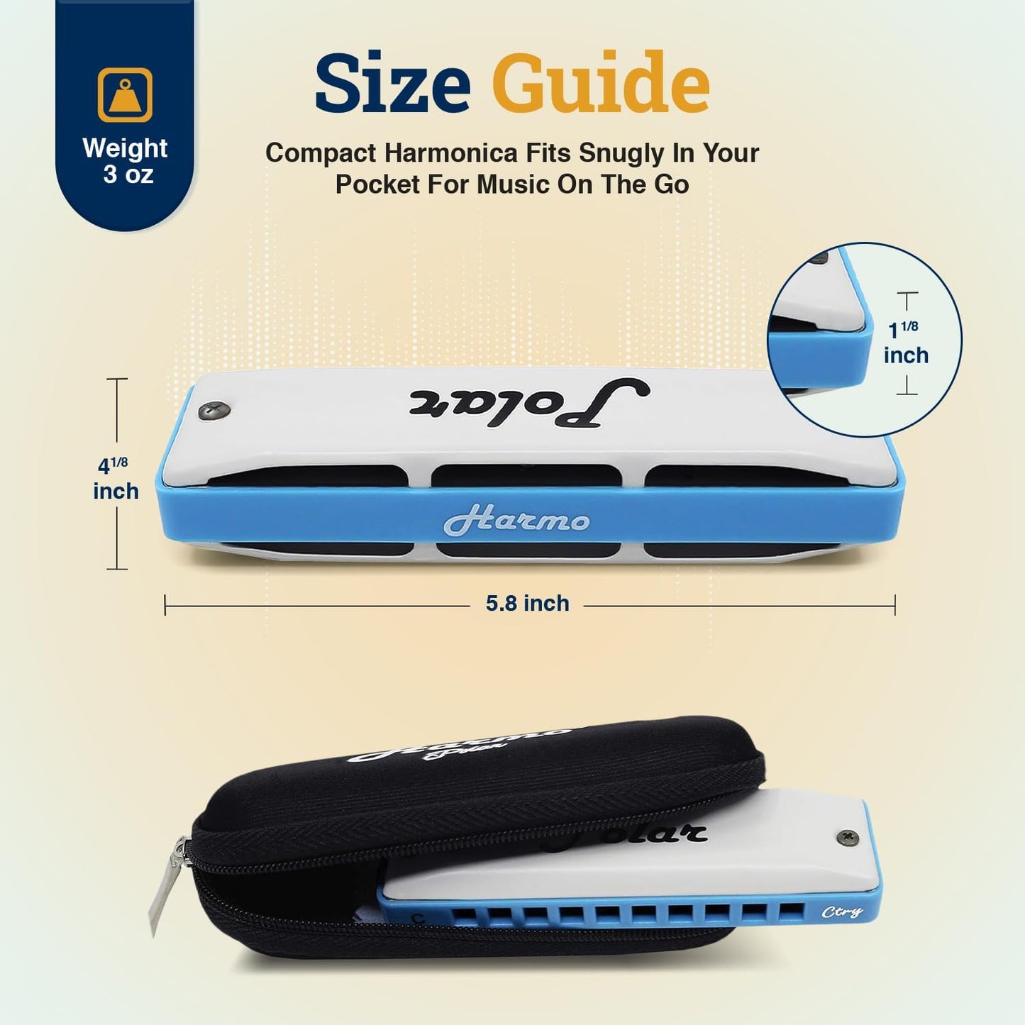 Harmo Polar Super Country harmonica - D